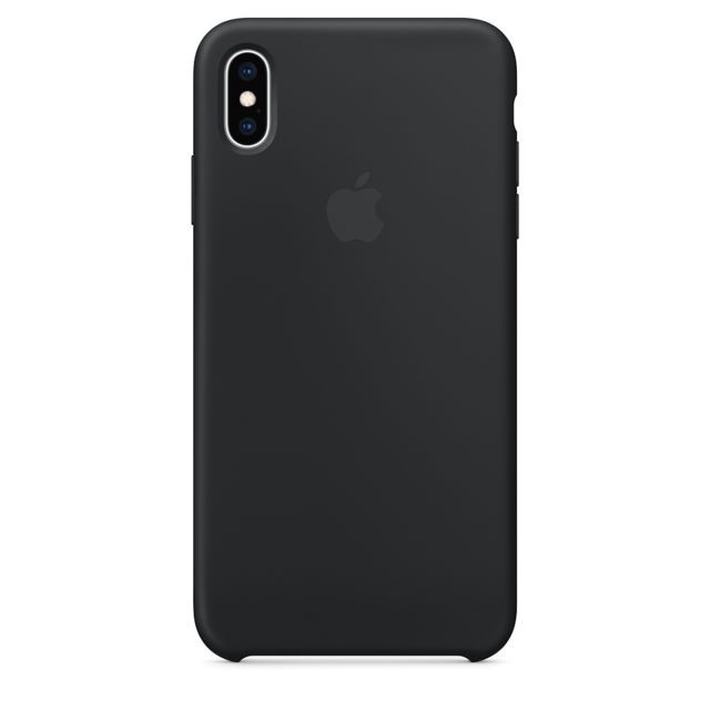 Apple - Coque en silicone pour iPhone XS Max - Noir Apple  - Accessoires officiels Apple iPhone Accessoires et consommables