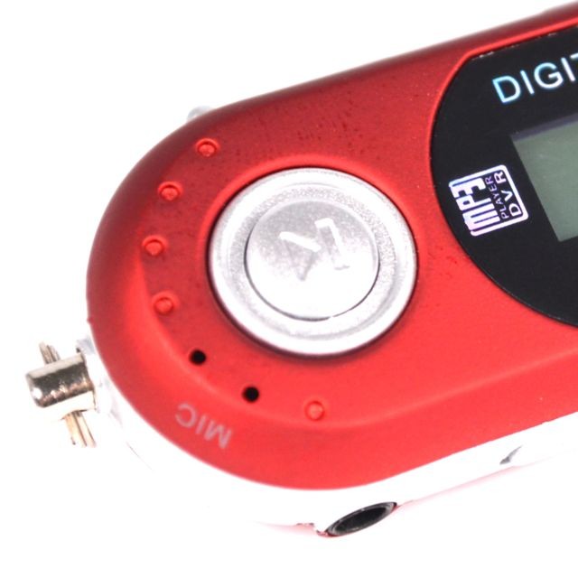 Lecteur MP3 / MP4 8 Go USB MP3 Music Video Digital Player Recording Avec Radio FM EBook Red