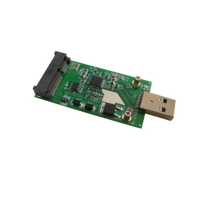 Kalea-Informatique - Adaptateur mSATA vers USB 3.0 Pour SSD mini PCIe de type mSATA Pour SSD mini PCIe de type mSATA Kalea-Informatique  - Adaptateur ssd
