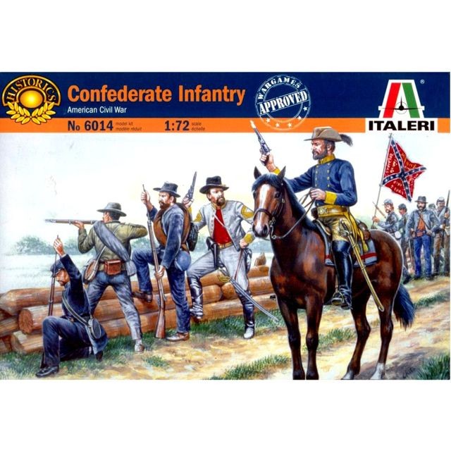 Italeri - Figurines Guerre de Sécession : Troupes confédérées Italeri  - Italeri