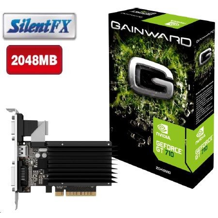 Gainward - GeForce GT 710 - 2048MB-HDMI-DVI DDR3 Silent FX Gainward  - Gainward