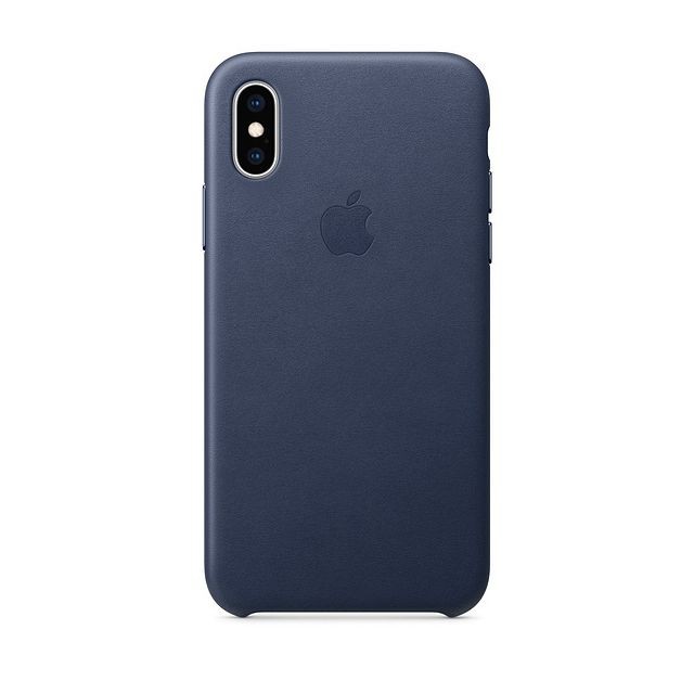Apple - iPhone XS Silicone Case - Bleu nuit Apple  - Accessoires officiels Apple iPhone Accessoires et consommables