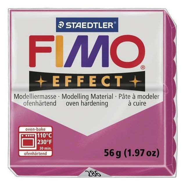 Fimo - Pâte Fimo 57 g Effect Pierre précieuse Rubis 8020.286 - Fimo Fimo  - Fimo