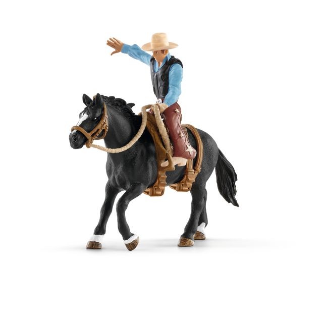 Schleich - Selle western avec un cowboy - 41416 Schleich  - Schleich