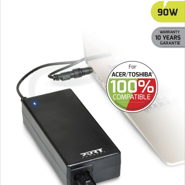 Batterie PC Portable Port Chargeur / Alimentation pour 100% Compatible  ACER/TOSHIBA - 90 W - EU