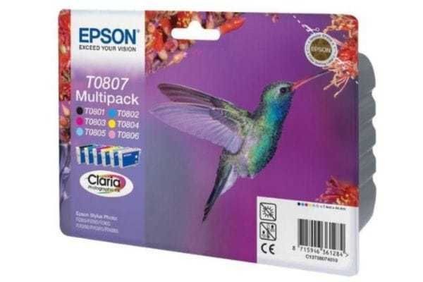 Epson - Multipack cartouches d'encre EPSON T0807 (N/C/M/J/MC/CC) série Colibri Epson  - Accessoires et consommables