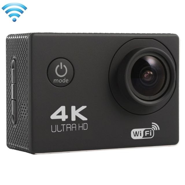 Wewoo - Caméra sport noir 2.0 pouces écran 4K 170 degrés grand angle wifi d'action caméscope avec étui boîtier étanche, support 64 Go carte micro sd Wewoo  - Caméras Etanches Caméra d'action