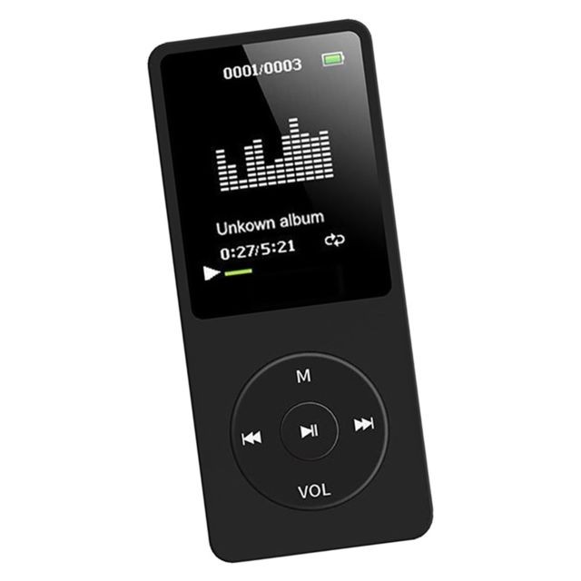 marque generique NOUVEAU LECTEUR DE MUSIQUE USB MP3 WMA AVEC ECRAN LCD RADIO FM, ENREGISTREUR VOCAL Noir
