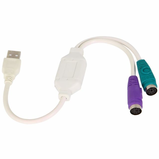 Ineck - INECK®  USB vers PS2, Usb mâle vers PS/2 Adaptateur femelle Ineck  - Câble et Connectique Ineck