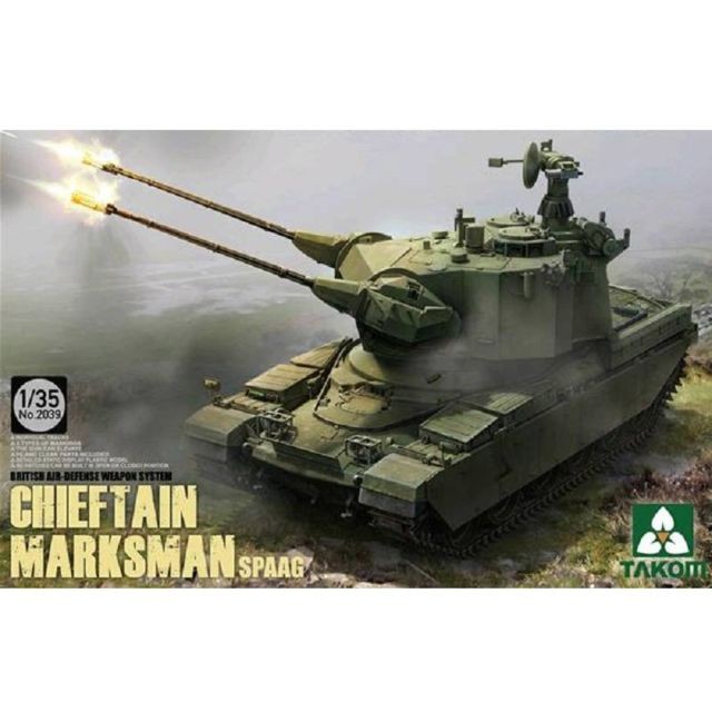 Takom - Maquette char britannique : Chieftain Marksman SPAAG Takom  - Takom