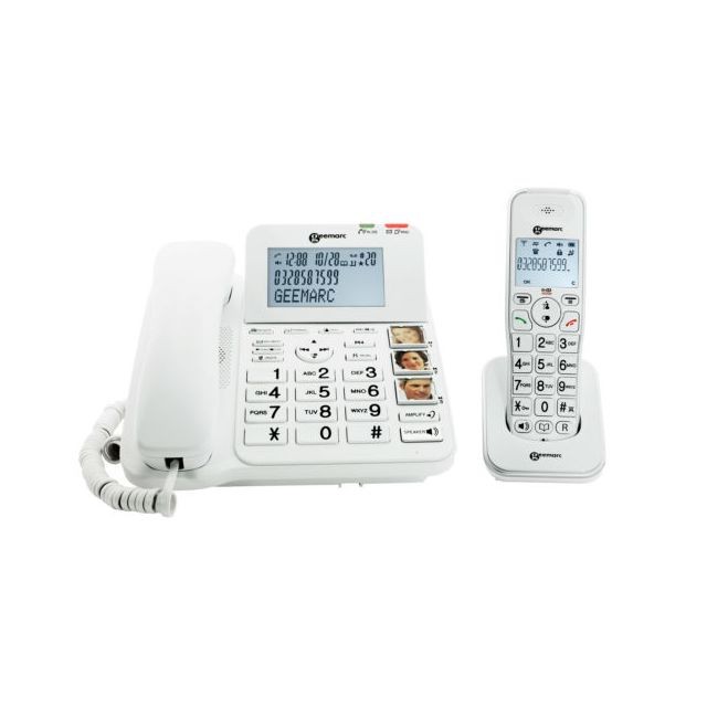 Geemarc - Geemarc AmpliDect 295 Combi Geemarc  - Téléphone fixe-répondeur Duo