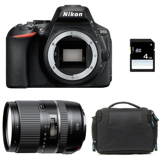 Nikon - PACK NIKON D5600 + TAMRON 16-300mm VC PZD + Sac + SD 4Go Nikon  - Appareil photo avec zoom puissant
