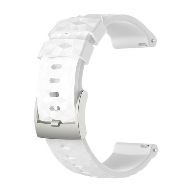 Accessoires pour dictaphone Bracelet montre bracelet en silicone montre intelligente pour Suunto 9 Baro blanc