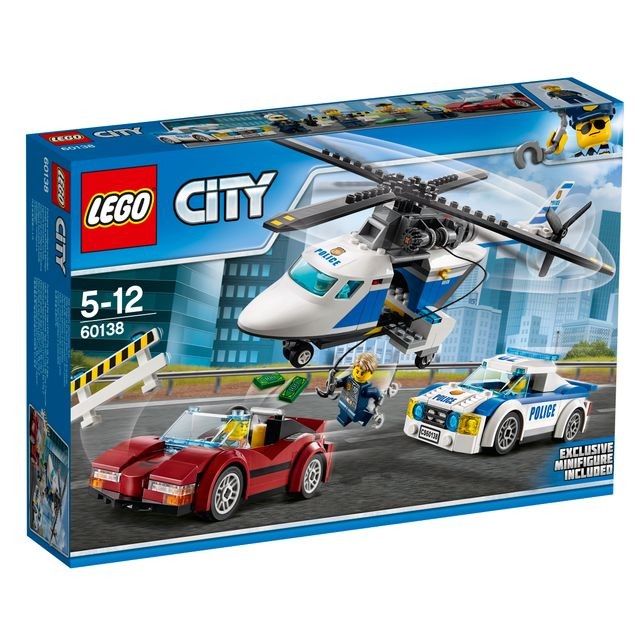 Briques Lego Lego LEGO® City - La course-poursuite en hélicoptère - 60138