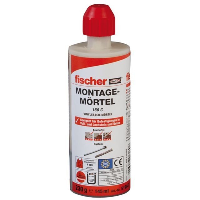 Fischer - Fischer Mortier de montage 150 C - 519547 Fischer  - Système coulissant Fischer