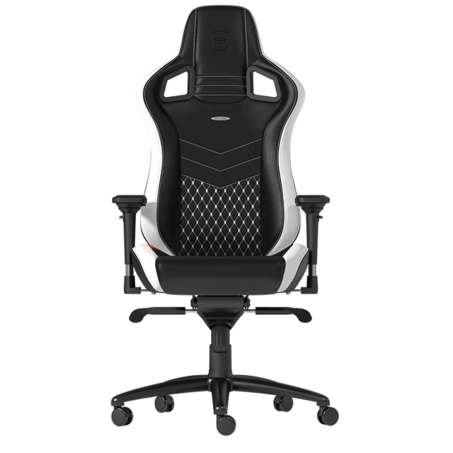 Noblechairs - EPIC - Vrai cuir - Noir/Blanc/Rouge Noblechairs  - Chaise gamer