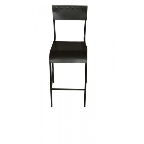 3S. x Home - Chaise Haute en Métal Noir STEELY - Chaises