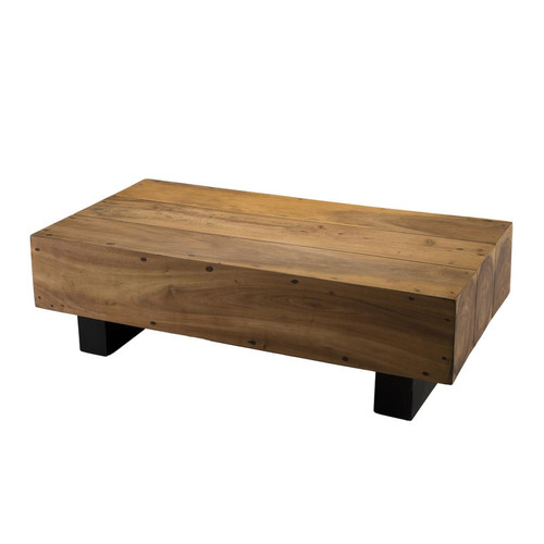 MACABANE - Table basse poutres 120x60cm bois Suar Pune - Tables d'appoint