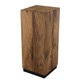 MACABANE - Table d'appoint carrée haute 38x38cm bois Suar Surate
