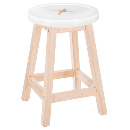 3S. x Home -TABOURET BOUTON  BLANC 3S. x Home  - Tabourets