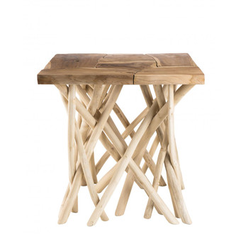 MACABANE - Table d'appoint bois nature