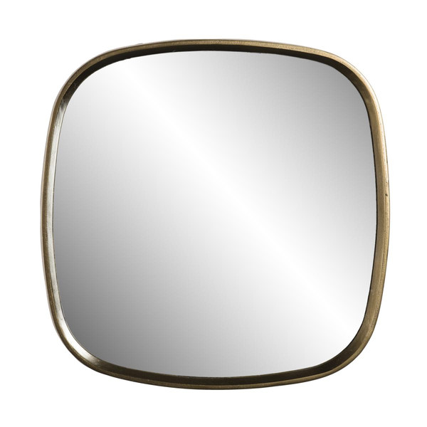 Miroirs MACABANE Miroir coins arrondis aluminium doré - JANICE