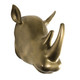 MACABANE - Statue rhinoceros aluminium doré
