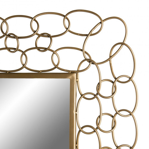 Miroirs Miroir rectangulaire métal doré - TALYA