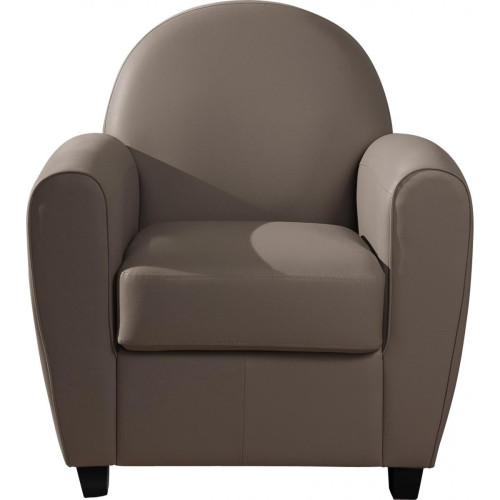 3S. x Home - Fauteuil Club Taupe PATRICIA - Fauteuils