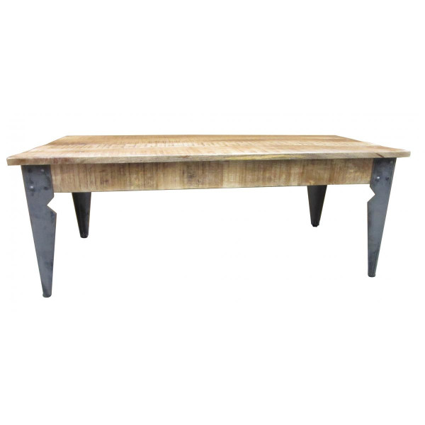 Tables d'appoint 3S. x Home Table basse en bois et métal H46 AMBROSIA