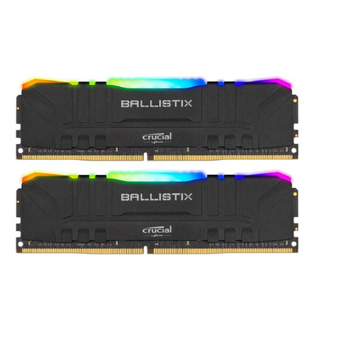 Ballistix - Ballistix Black RGB DDR4 16 Go (2 x 8 Go) 3000 MHz CL15 - RAM PC Fixe