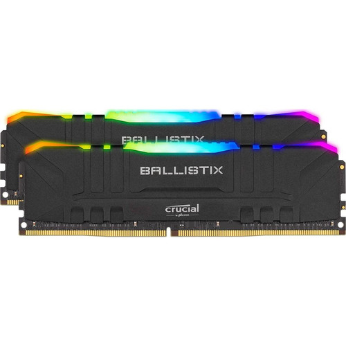 Ballistix - Ballistix Black RGB DDR4 16 Go (2 x 8 Go) 3200 MHz CL16 - RAM PC Fixe