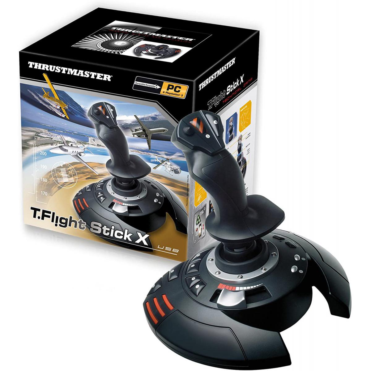 Thrustmaster Thrustmaster - T.Flight Stick X PS3 - Manette Flight Simulator pour PS3 - 12 Boutons