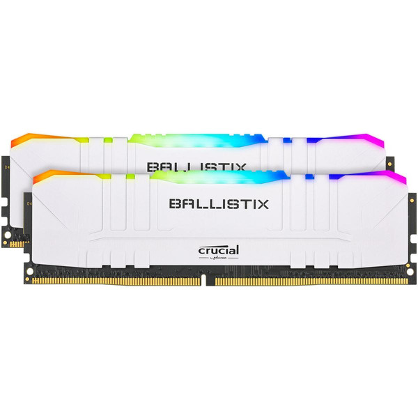 RAM PC Fixe Ballistix White RGB - 16 Go