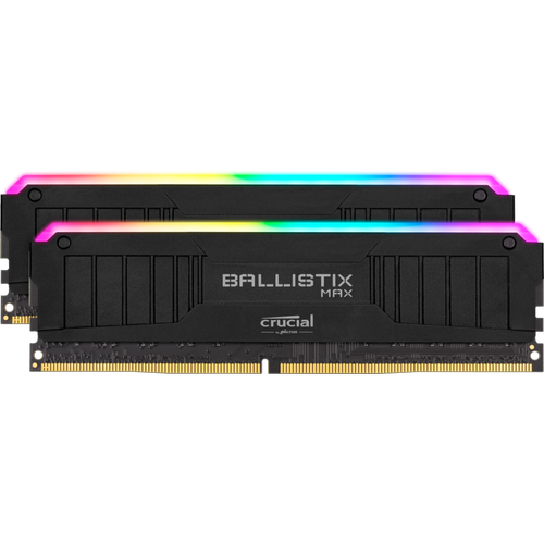 Crucial - Ballistix Max RGB 32 Go (2x16 Go) DDR4 4000 MHz CL18 Noir RGB - RAM PC Fixe 32