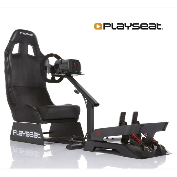 Chaise gamer Evolution Racing Alcantara - Noir