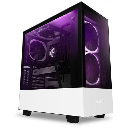 Nzxt - H510 Blanc RGB Elite - Boitier PC Atx