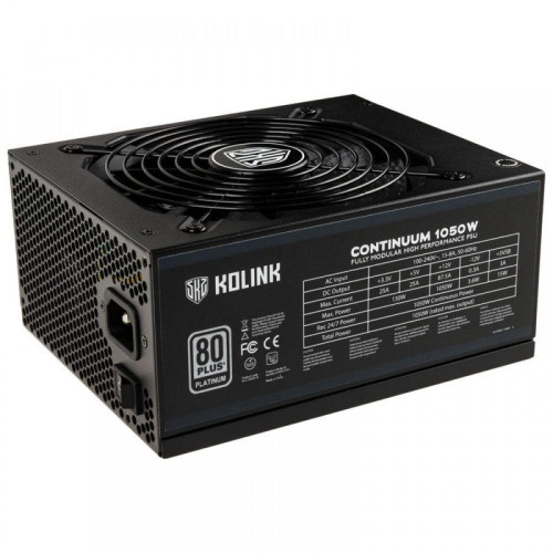 Boitier PC Kolink Continuum Platinum Netzteil 1050W - 80 Plus