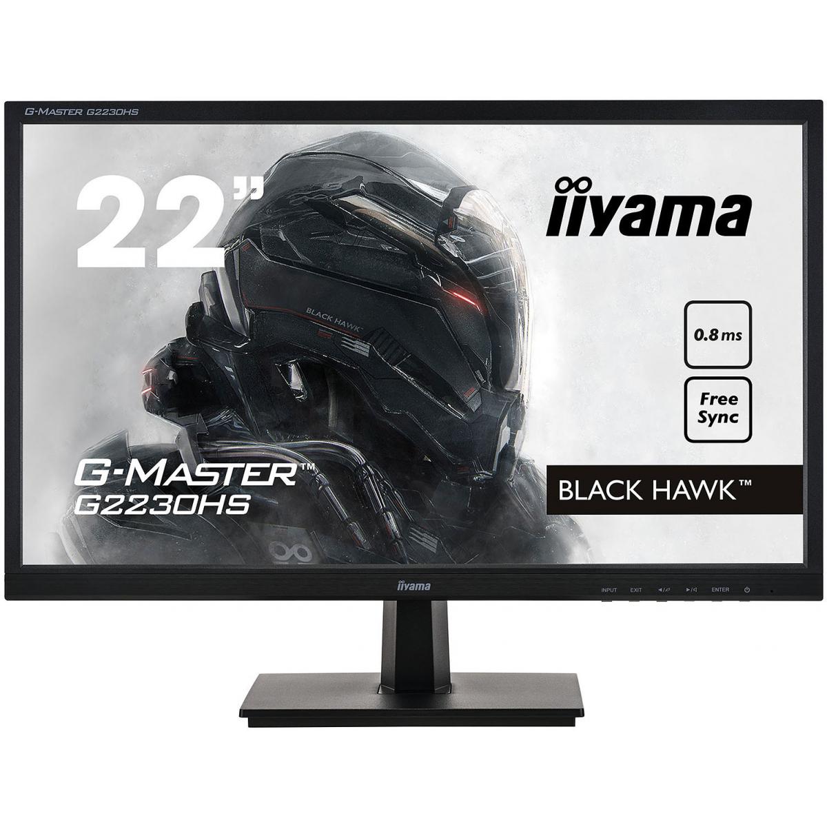 Moniteur PC Iiyama 21,5" LED G-Master G2230HS-B1