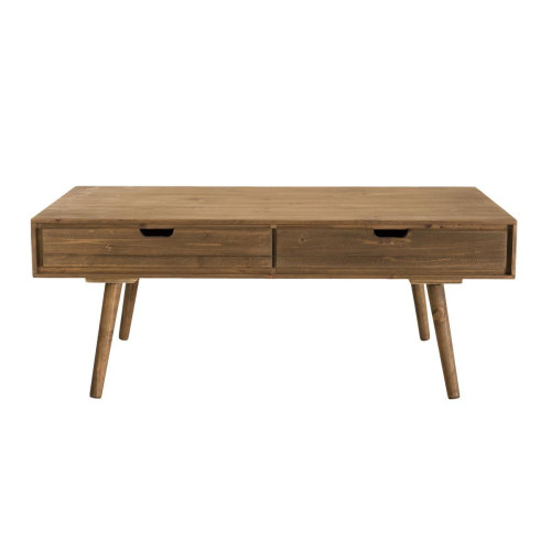 Tables basses Table Basse ANDY Scandi Bois 4 Tiroirs Sapin