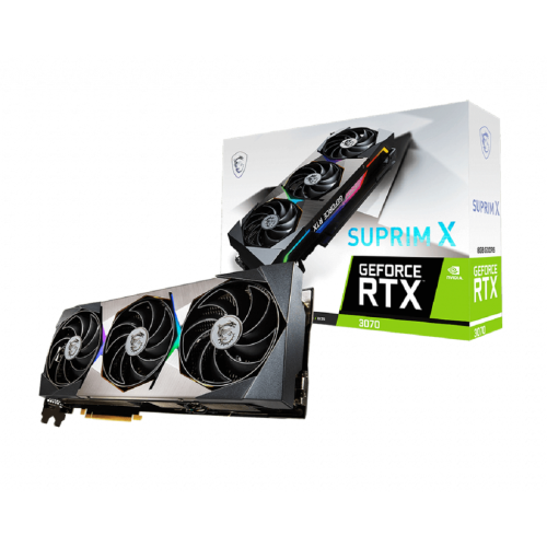 Msi - GeForce RTX 3070 SUPRIM X - Triple Fan - 8Go - Carte Graphique 256 bit