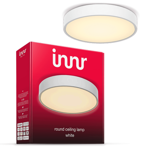 Innr - Smart Round Ceiling Lamp - Blanc - Soldes Maison connectée