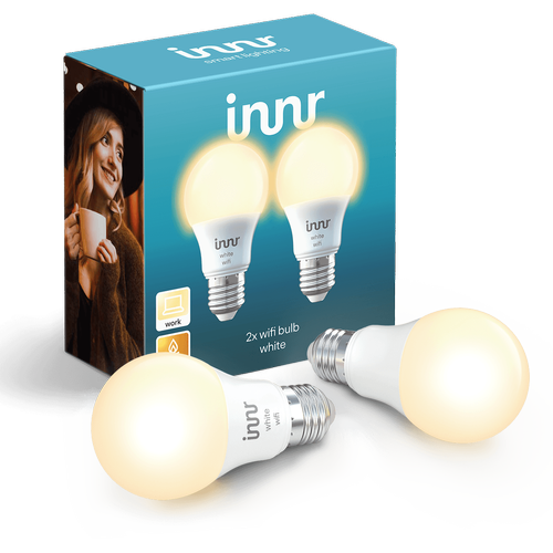 Innr - Smart Bulb White E27 - Pack de 2 - Wifi Direct - Innr