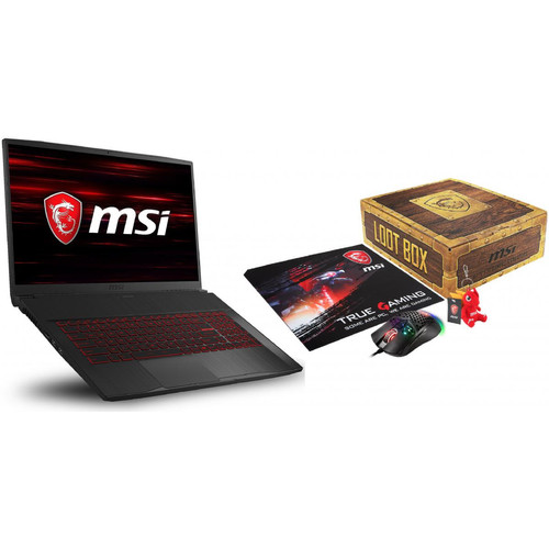 Msi - GF75 Thin 10UEK-032XFR - Noir + Loot Box Pack L1 - PC Portable Gamer Sans os