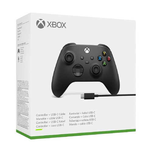 Microsoft - Manette Xbox Series + câble USB-C pour PC - Noir Microsoft   - Manette Jeux Vidéo