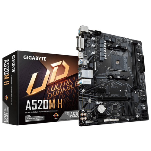 Gigabyte - A520M H - Carte mère AMD Micro-atx