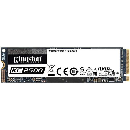 Kingston - Kingston KC2500 2 To - M.2 NVMe PCIe Gen 3.0 x 4 - Disque SSD