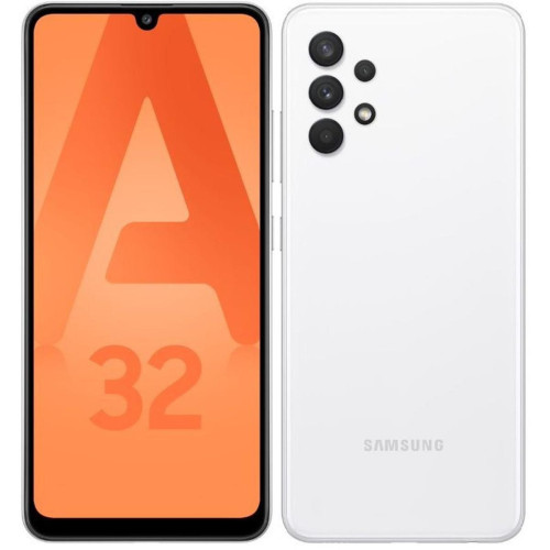 Samsung - Galaxy A32 4G - 128 Go - Blanc - Jusqu'à 4 mois offerts de YouTube Premium pour l'achat d'un smartphone ou d'une tablette Galaxy