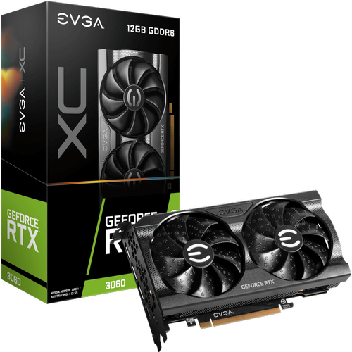 Evga - GeForce RTX 3060 XC GAMING - Dual Fan - 12Go - Nvidia GeForce RTX 3060 Carte Graphique NVIDIA