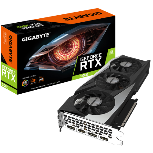 Gigabyte -GeForce RTX 3060 GAMING OC - 12 Go Gigabyte  - Nvidia GeForce RTX 3060 Carte Graphique NVIDIA